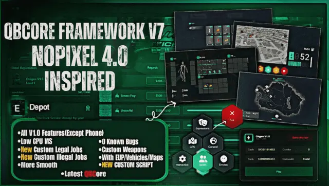 QBCore V7 NoPixel 4.0 Style FiveM Server