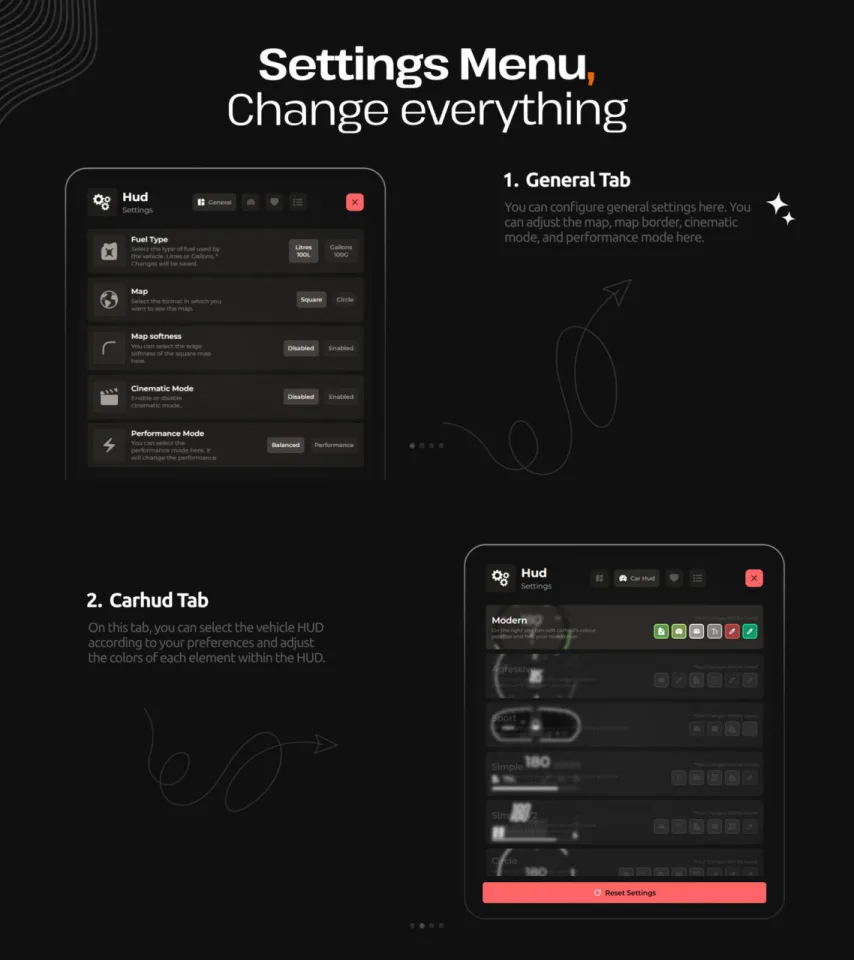 WAIS HUD V6: Customisable FiveM HUD - interface detail